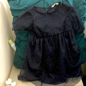 Blue girls sparkle dress